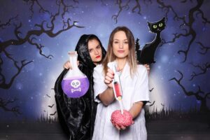 Pozadie Moon - fotostena mesiac - halloween večierok - fotokútik.