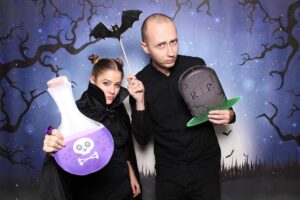 Pozadie Moon - Halloween - fotokútik fotobox.