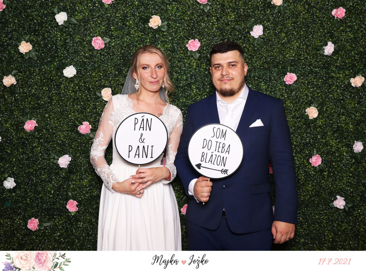 Svadba Stráňavy - kultúrny dom - fotostena Žilina.