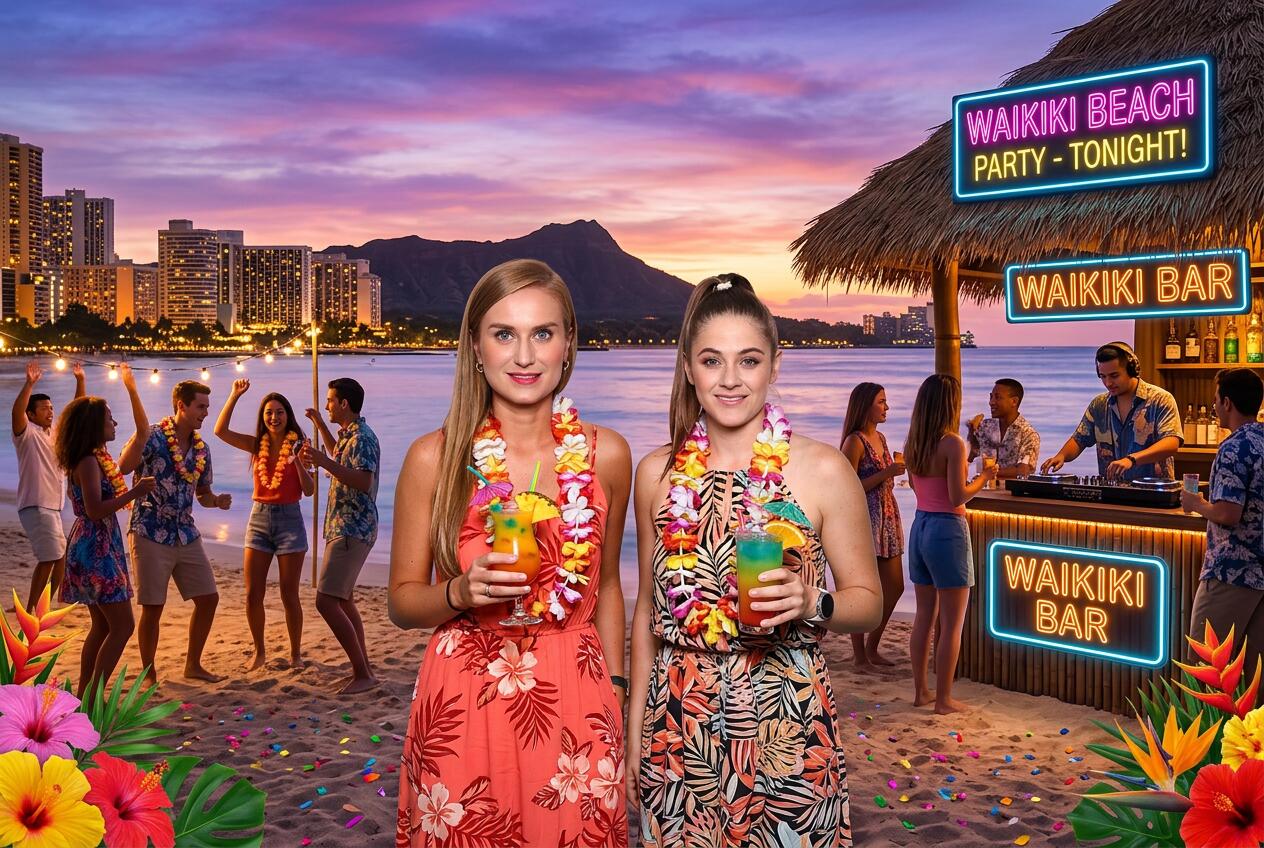 ai fotokutik hawaii party