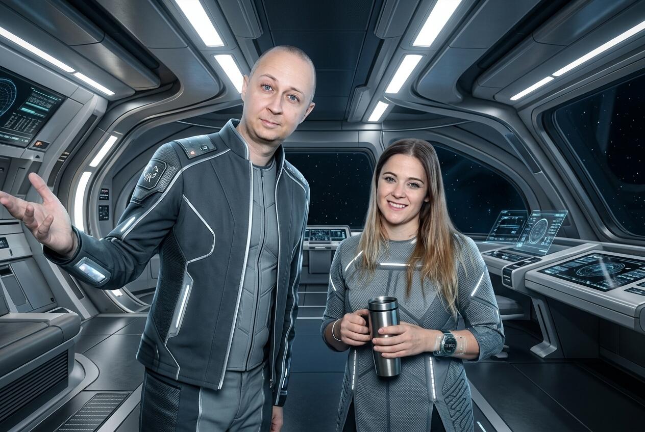 AI scény 2026 61 Fotokutik ai fotokutik vo vesmirnej lodi